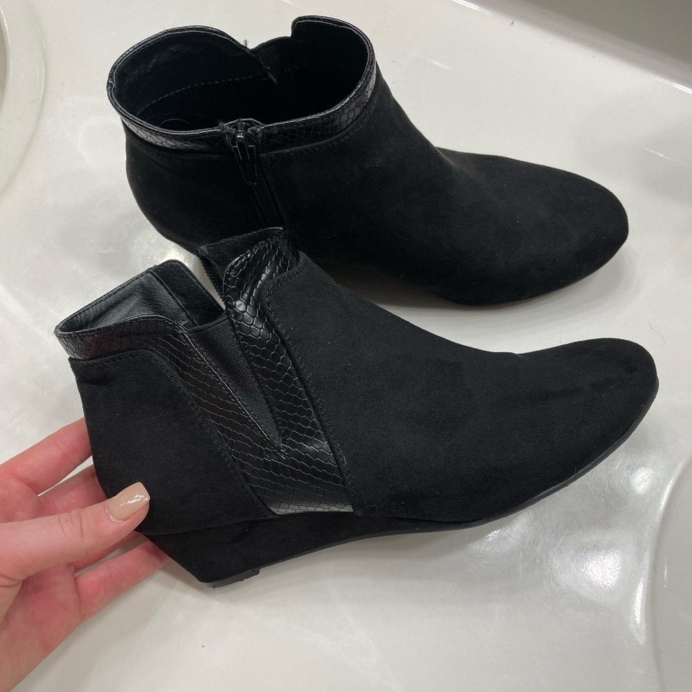 Wedge booties
